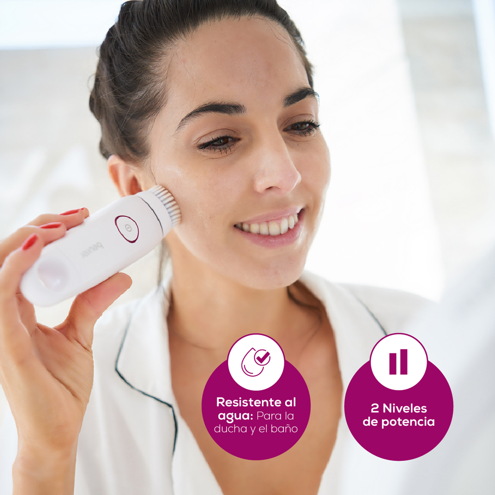 Cepillo Facial Limpiador Eléctrico Resistente al Agua para una Limpieza 4 Veces Más Profunda / FC45 Marca beurer®