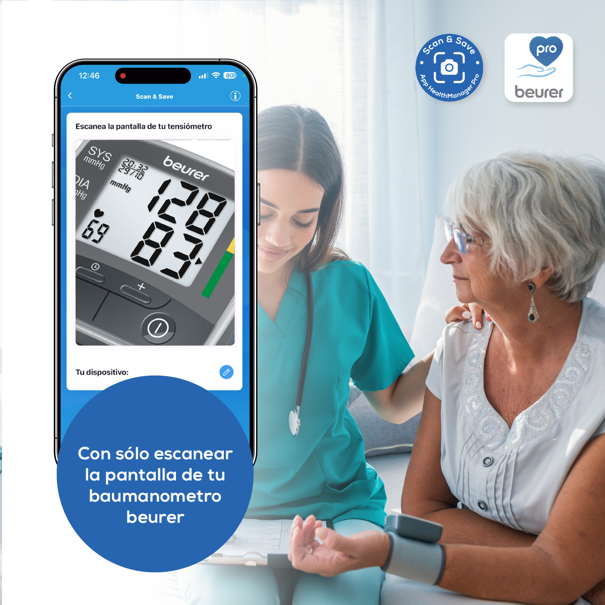 Monitor de presión arterial de muñeca BC32 | Marca Beurer