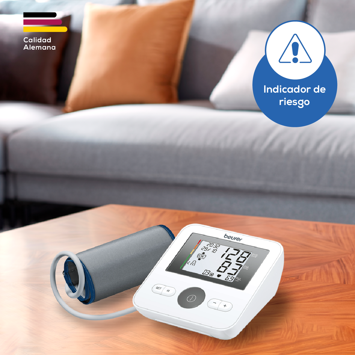 Baumanómetro Digital de Brazo BM27 con Control de Posición del Brazalete – Marca Beurer