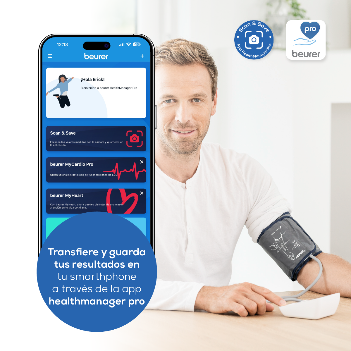 Baumanómetro Digital de Brazo BM27 con Control de Posición del Brazalete – Marca Beurer