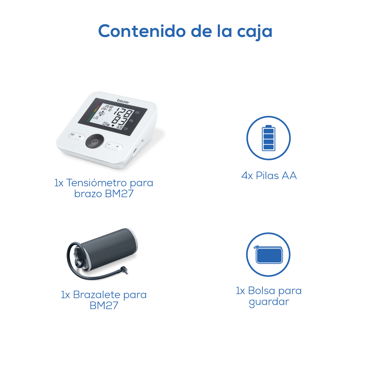 Baumanómetro Digital de Brazo BM27 con Control de Posición del Brazalete – Marca Beurer