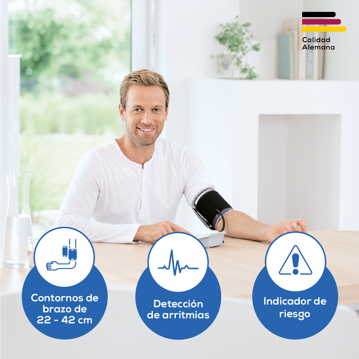 Monitor Digital de Presión BM35 con Pantalla XL y Memoria – Beurer