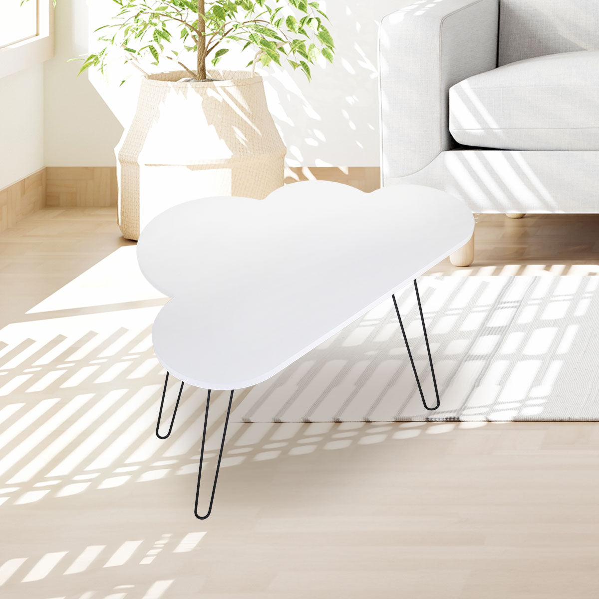 Mesa en Forma de Nube de Madera