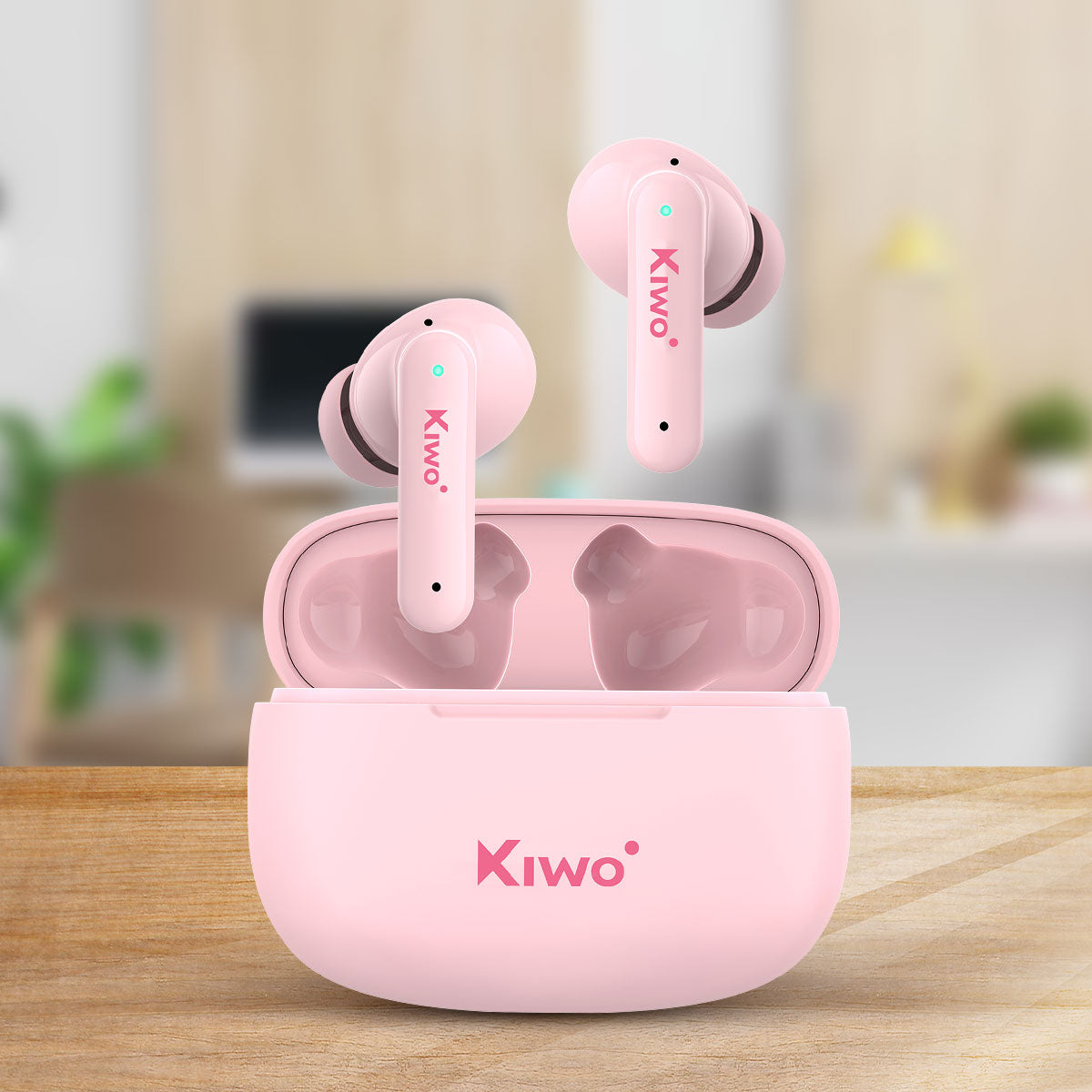 Audífonos Inalámbricos True Wireless Nai color Rosa, Kiwo
