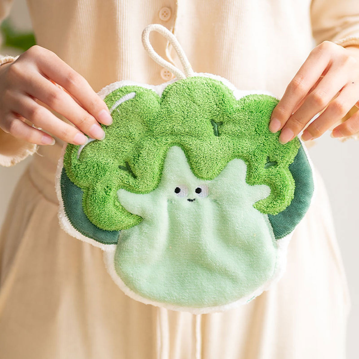 Toalla de Manos Absorbente en Forma de Lechuga