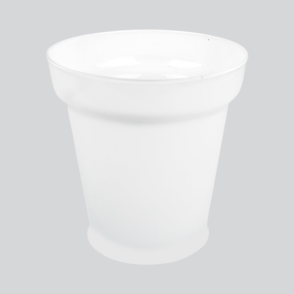 Florero de Cristal Blanco