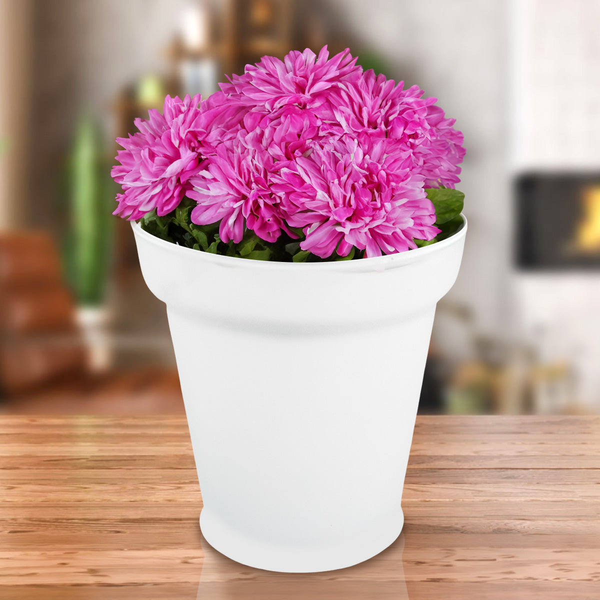 Florero de Cristal Blanco