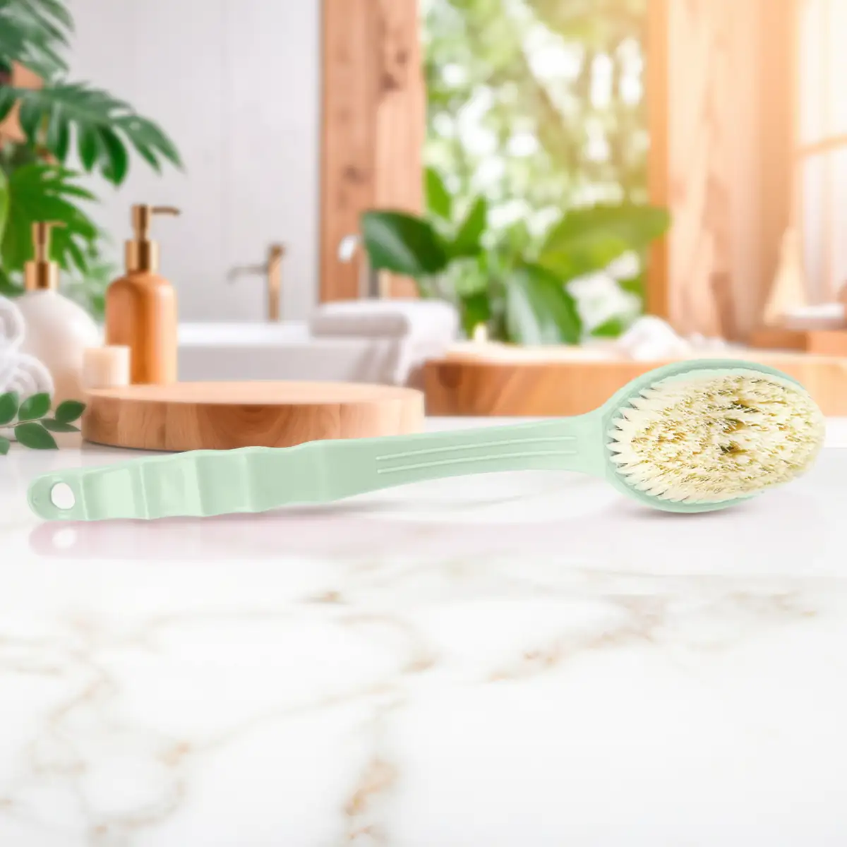 Cepillo de Baño para Espalda, Color Verde