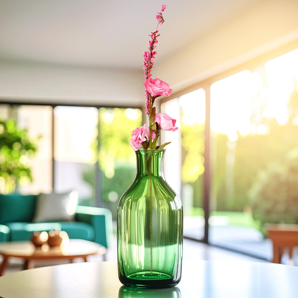 Rosa, Flores Artificiales, Color Rosa, 3 pzas