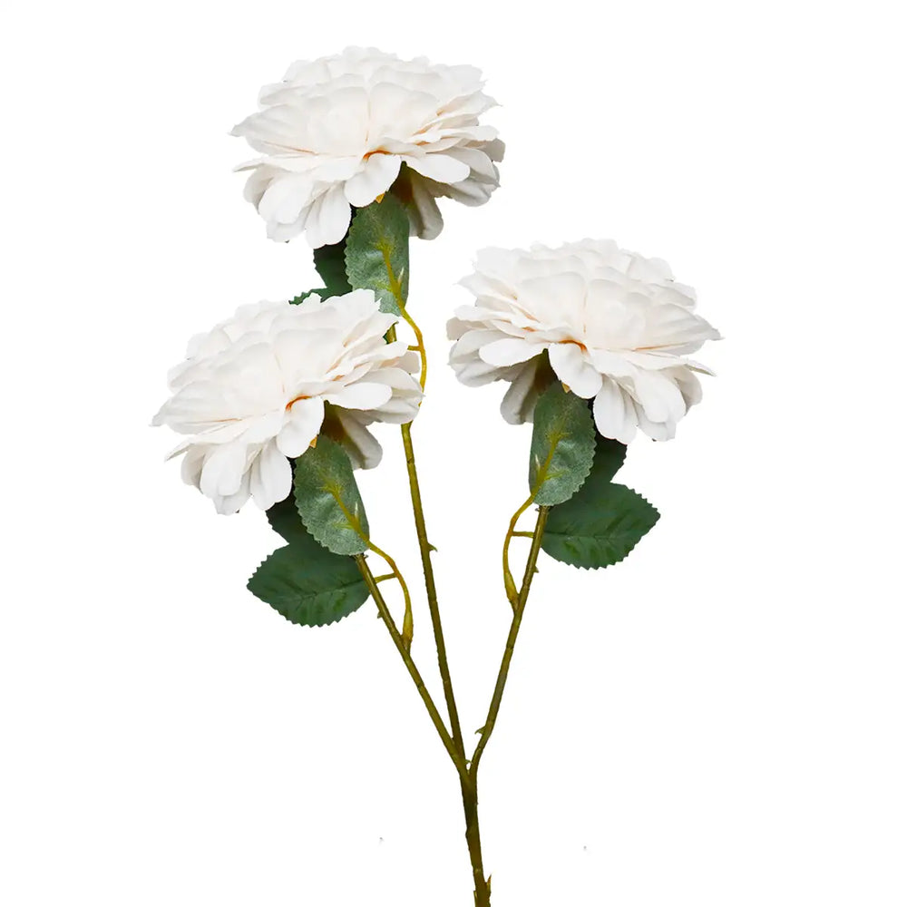 Flores Artificiales, Color Beige, 3 pzas