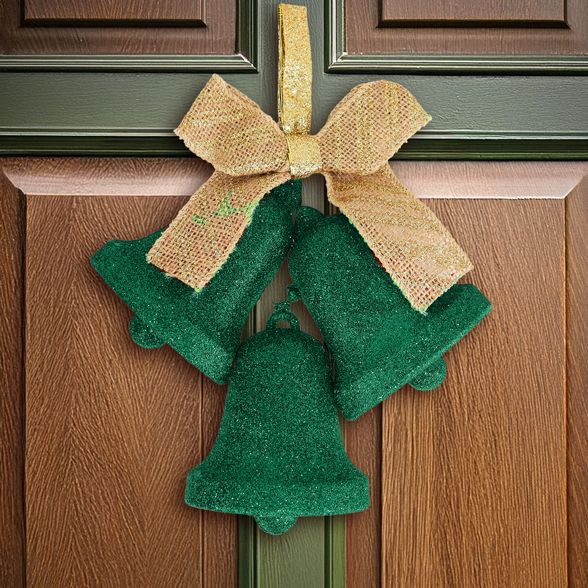 Decoración Colgante de Campanas, Color Verde