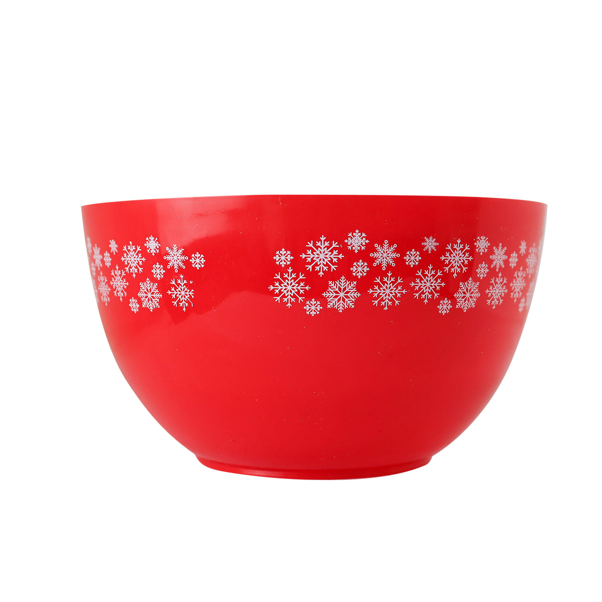 Recipiente de Plástico Navideño, Color Rojo