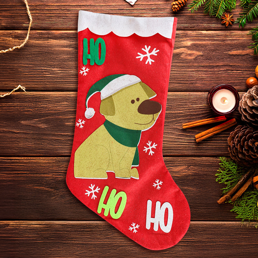 Bota Navideña, Perrito, 40 cm