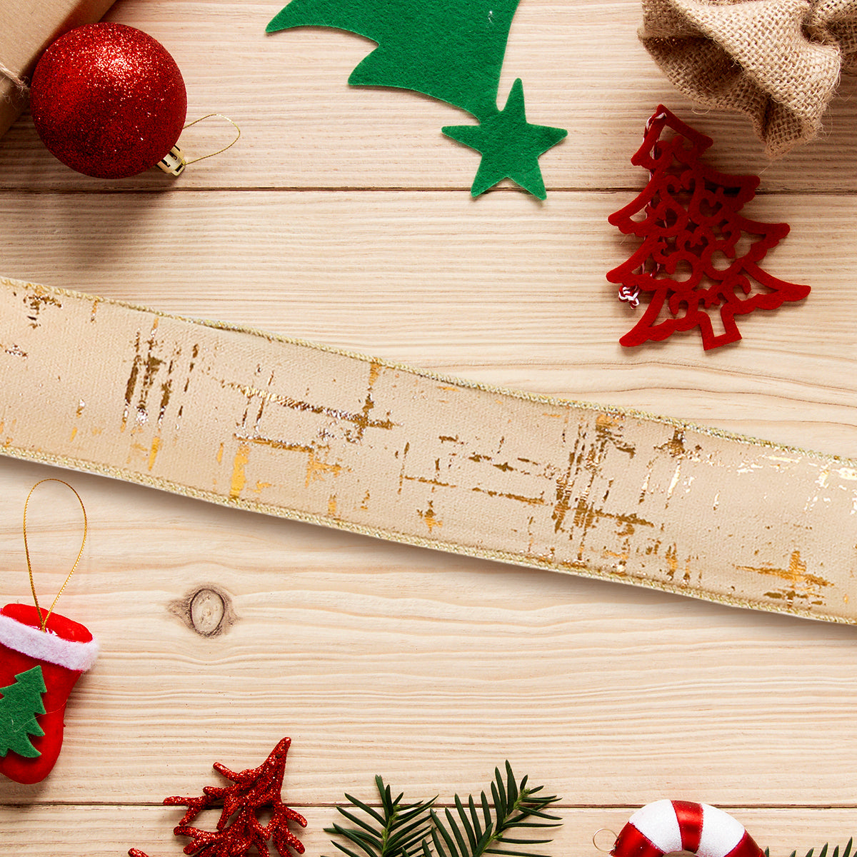 Listón Navideño Decorativo