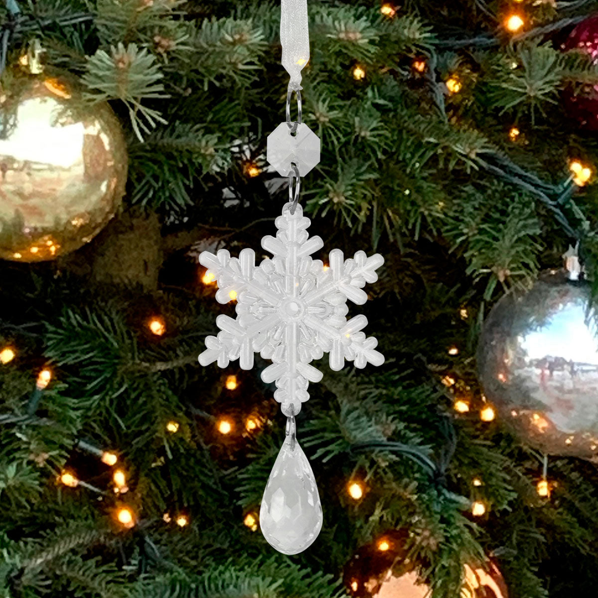 Adorno de Árbol Navideño de Plástico, 2 pzas