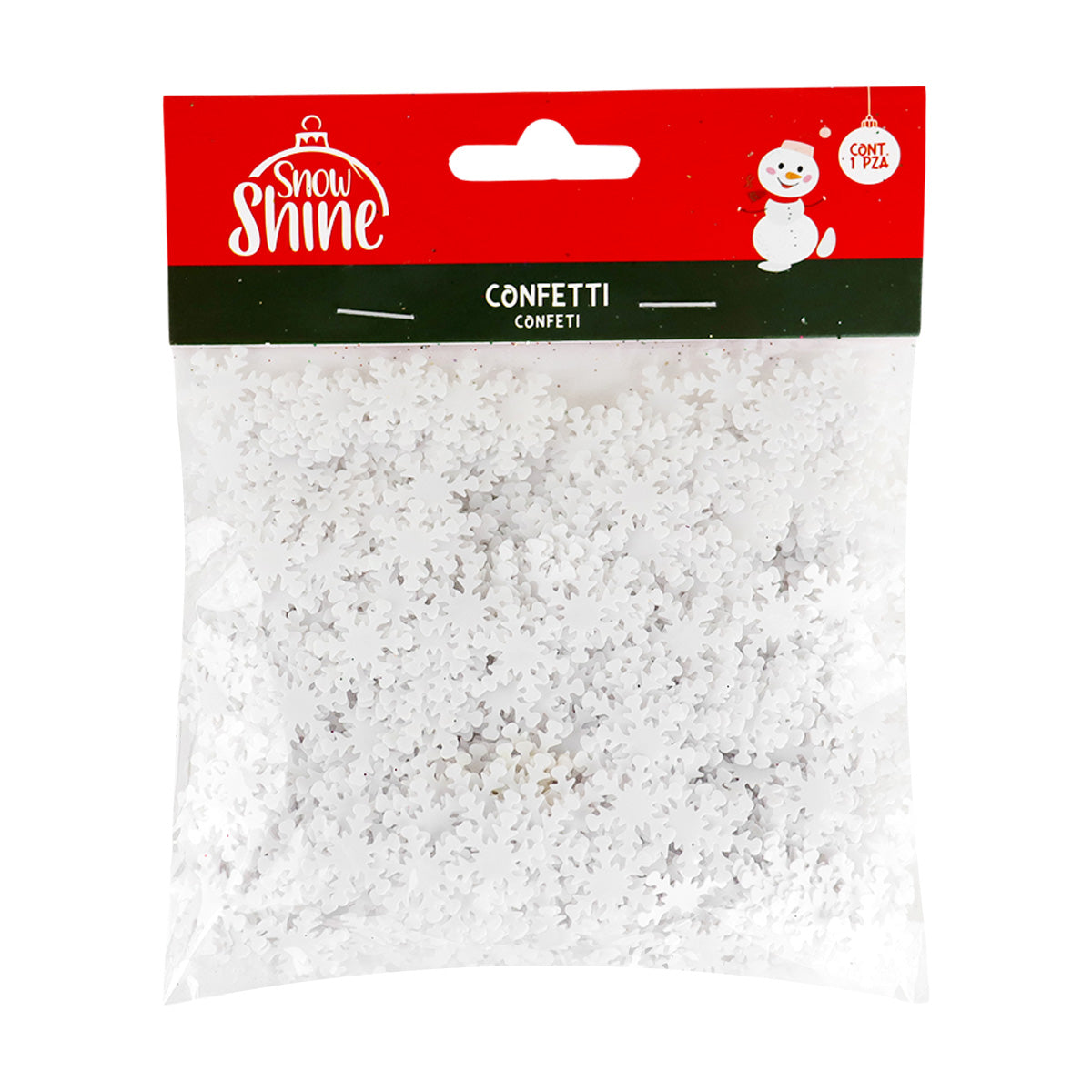 Confeti en Forma de Copo de Nieve, 50 gr