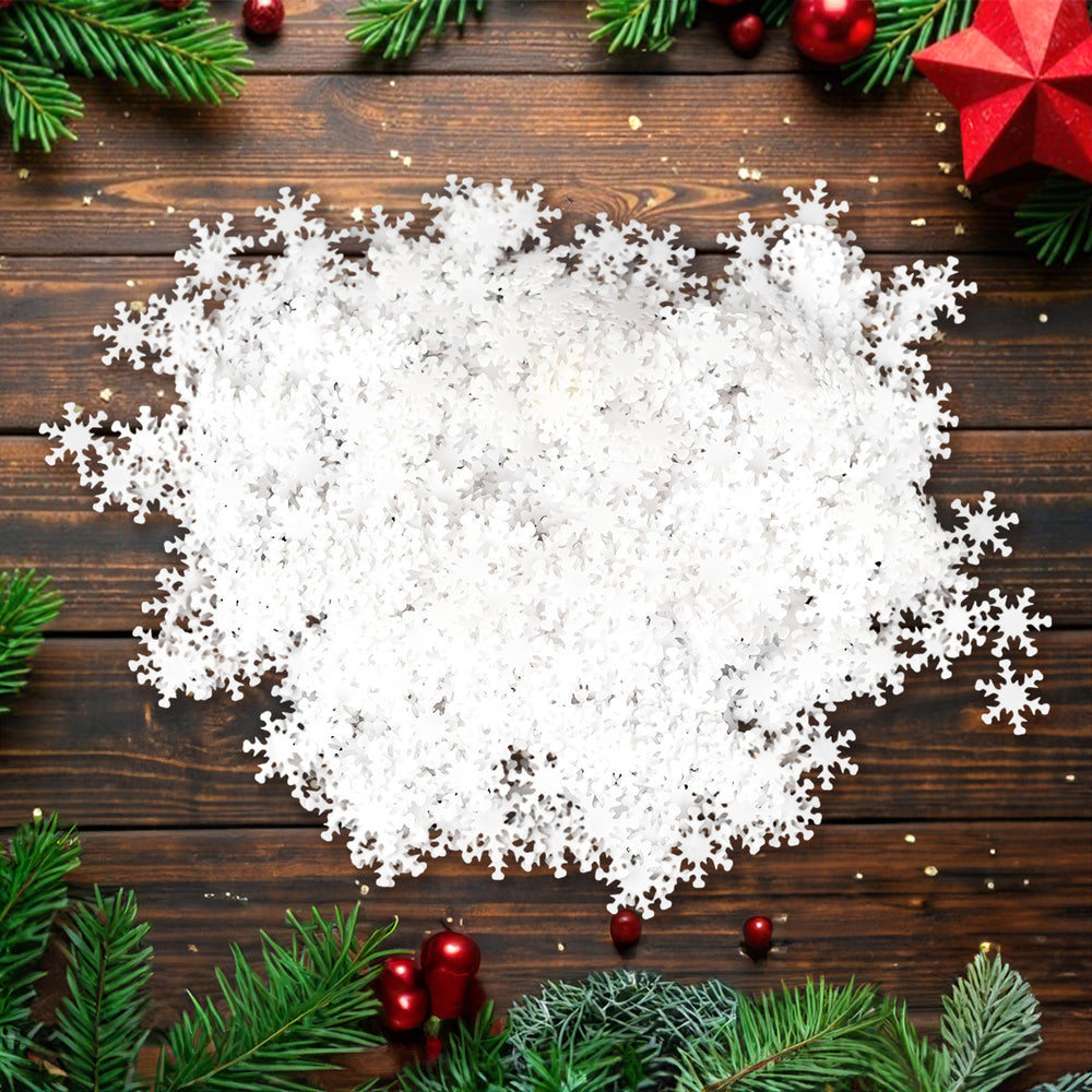 Confeti en Forma de Copo de Nieve, 50 gr
