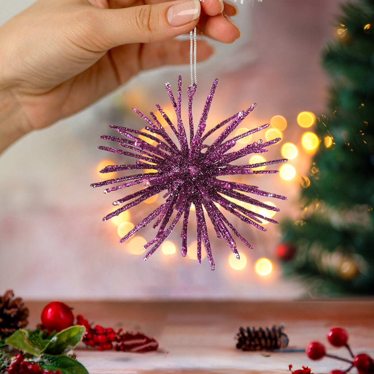 Estallido Estelar, Glitter, Color Morado