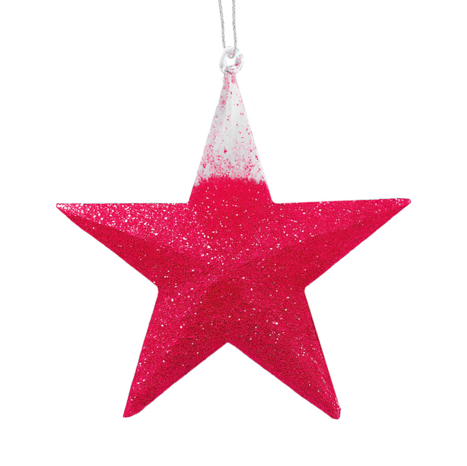 Estrella, Decoración Colgante, Glitter, 2 pzas