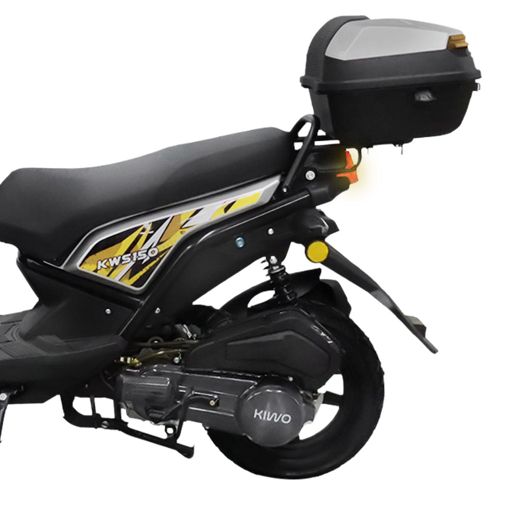 Motocicleta Kiwo KWS 150 2025, color Gris con Amarillo