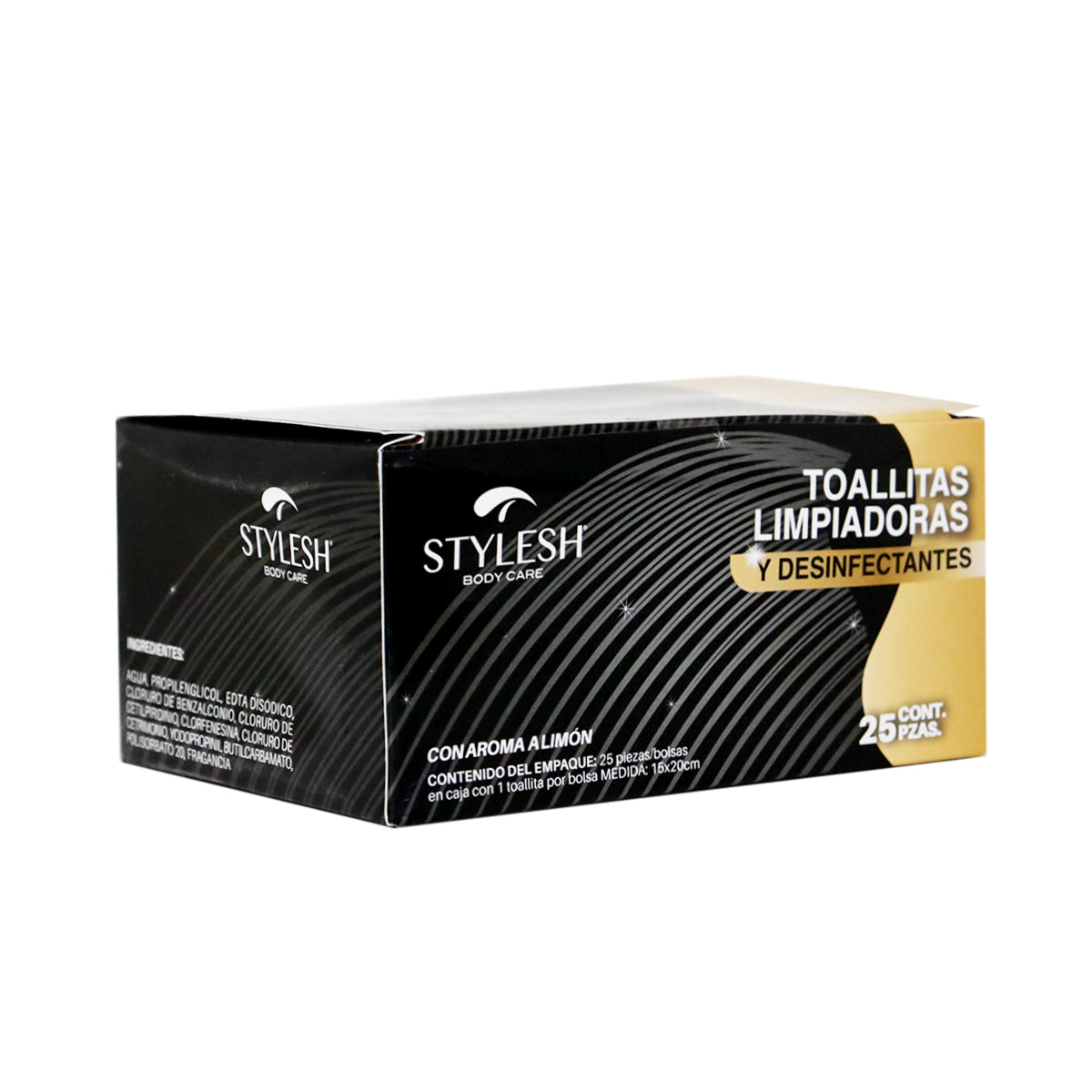 Toallitas Limpiadoras y Desinfectantes, Aroma Limón, Stylesh
