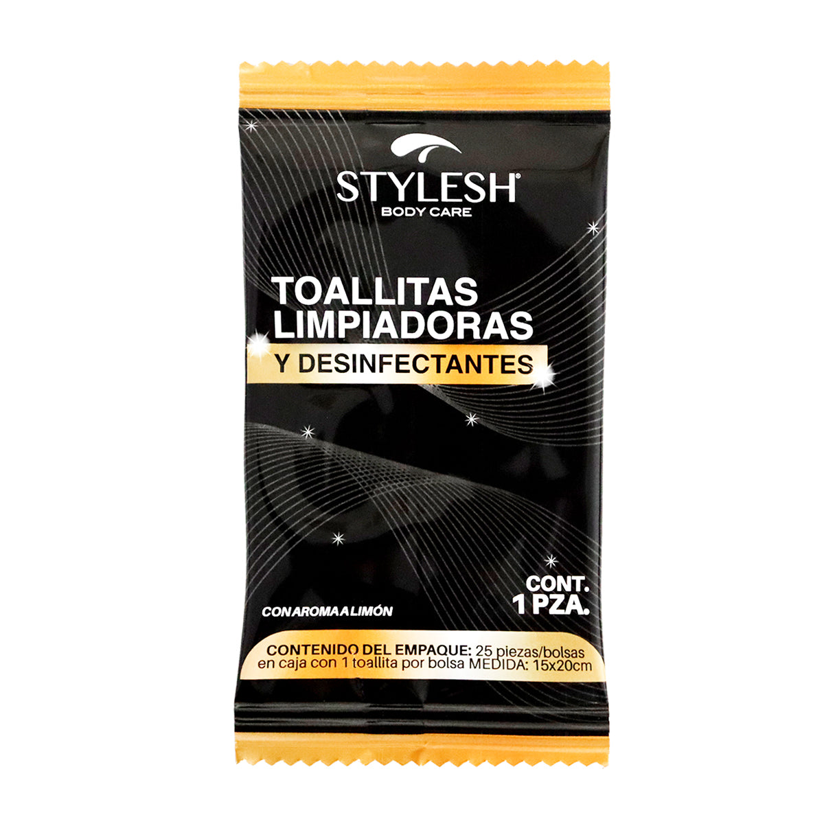 Toallitas Limpiadoras y Desinfectantes, Aroma Limón, Stylesh