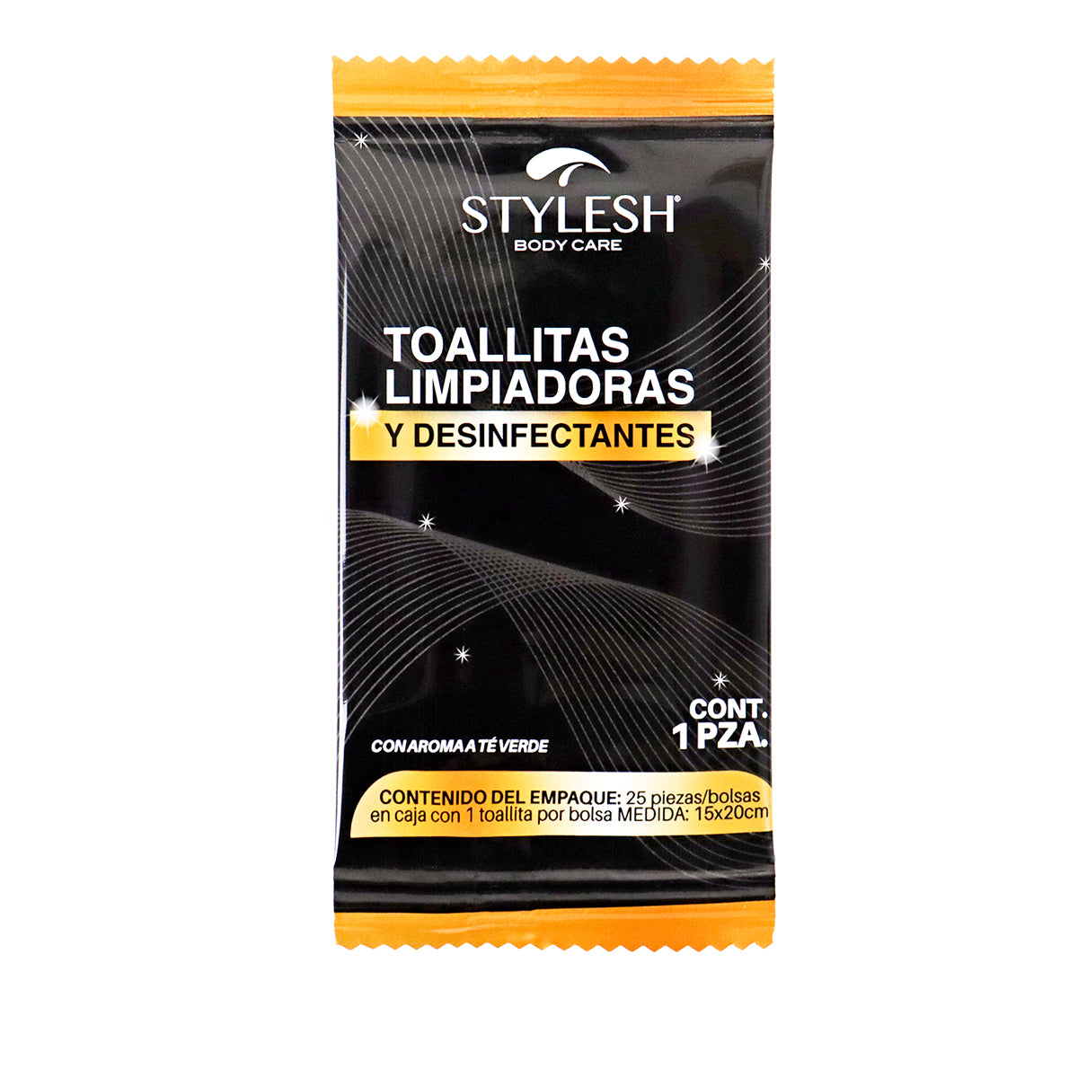 Toallitas Limpiadoras y Desinfectantes, Aroma Té Verde, Stylesh