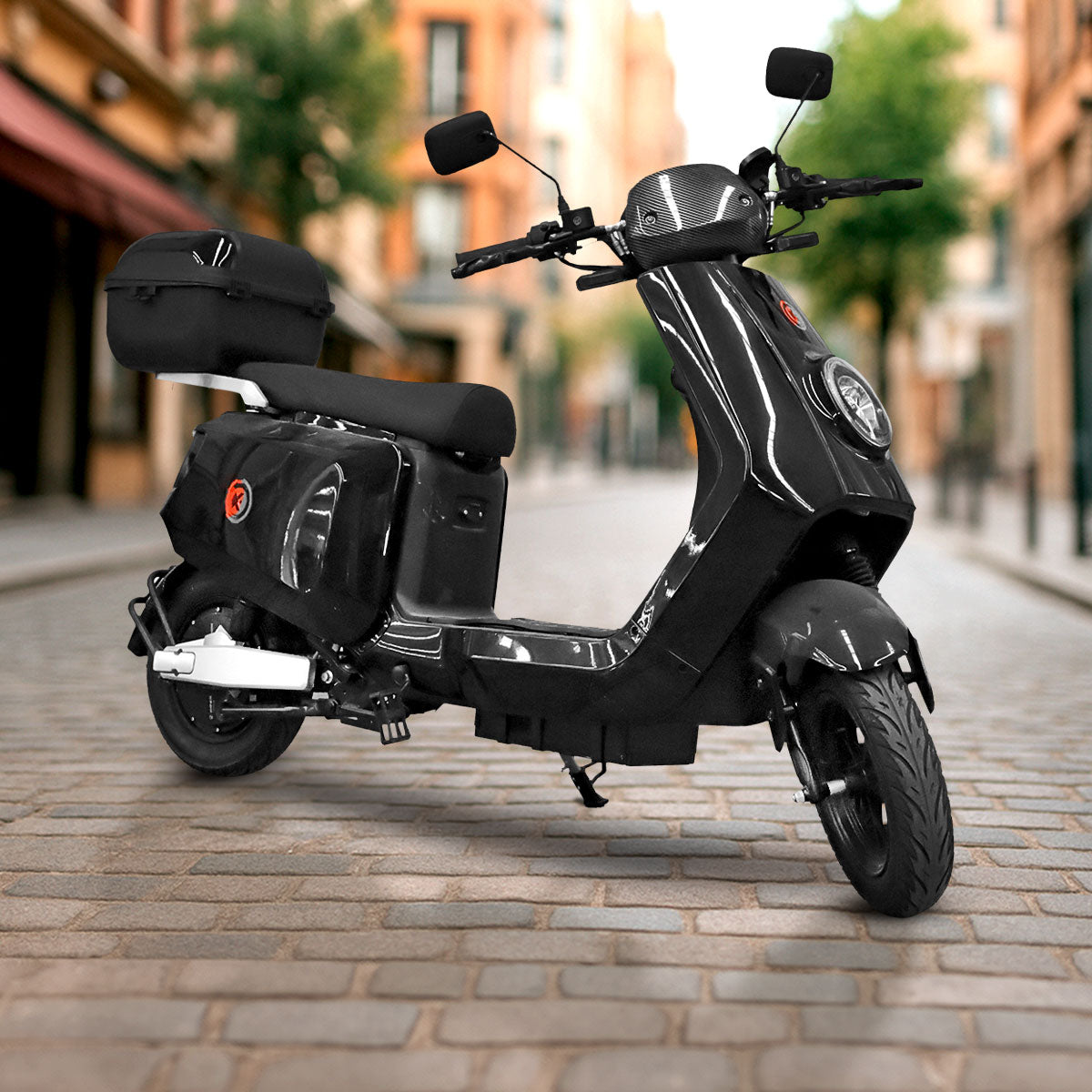 Bicicleta Eléctrica Kiwo N7, color Negro