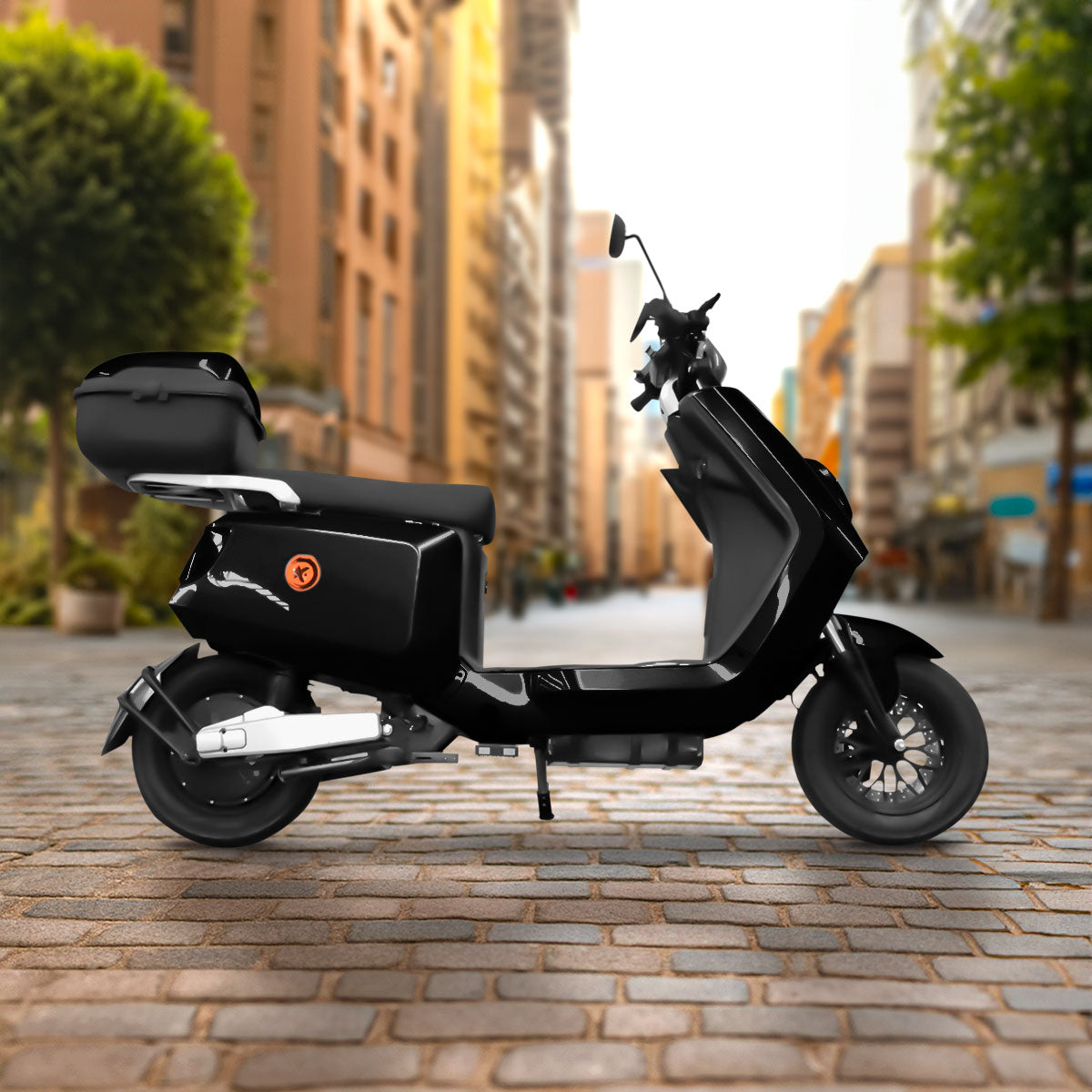 Bicicleta Eléctrica Kiwo N7, color Negro