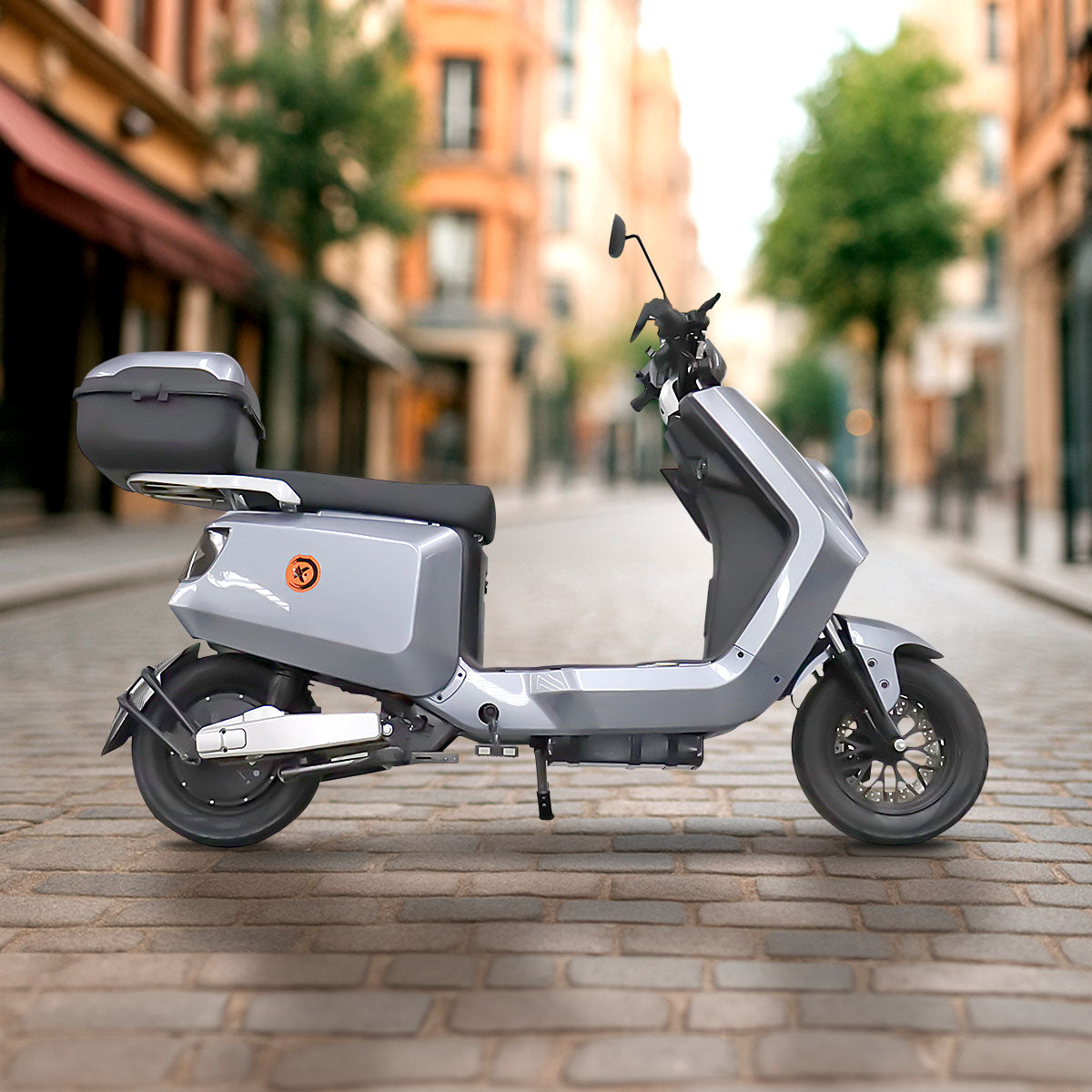 Bicicleta Eléctrica Kiwo N7, color Gris