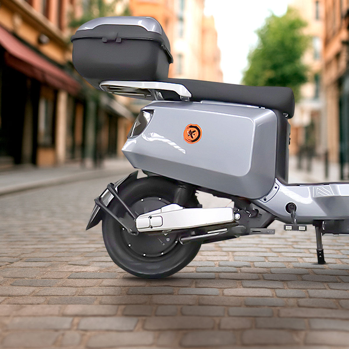 Bicicleta Eléctrica Kiwo N7, color Gris