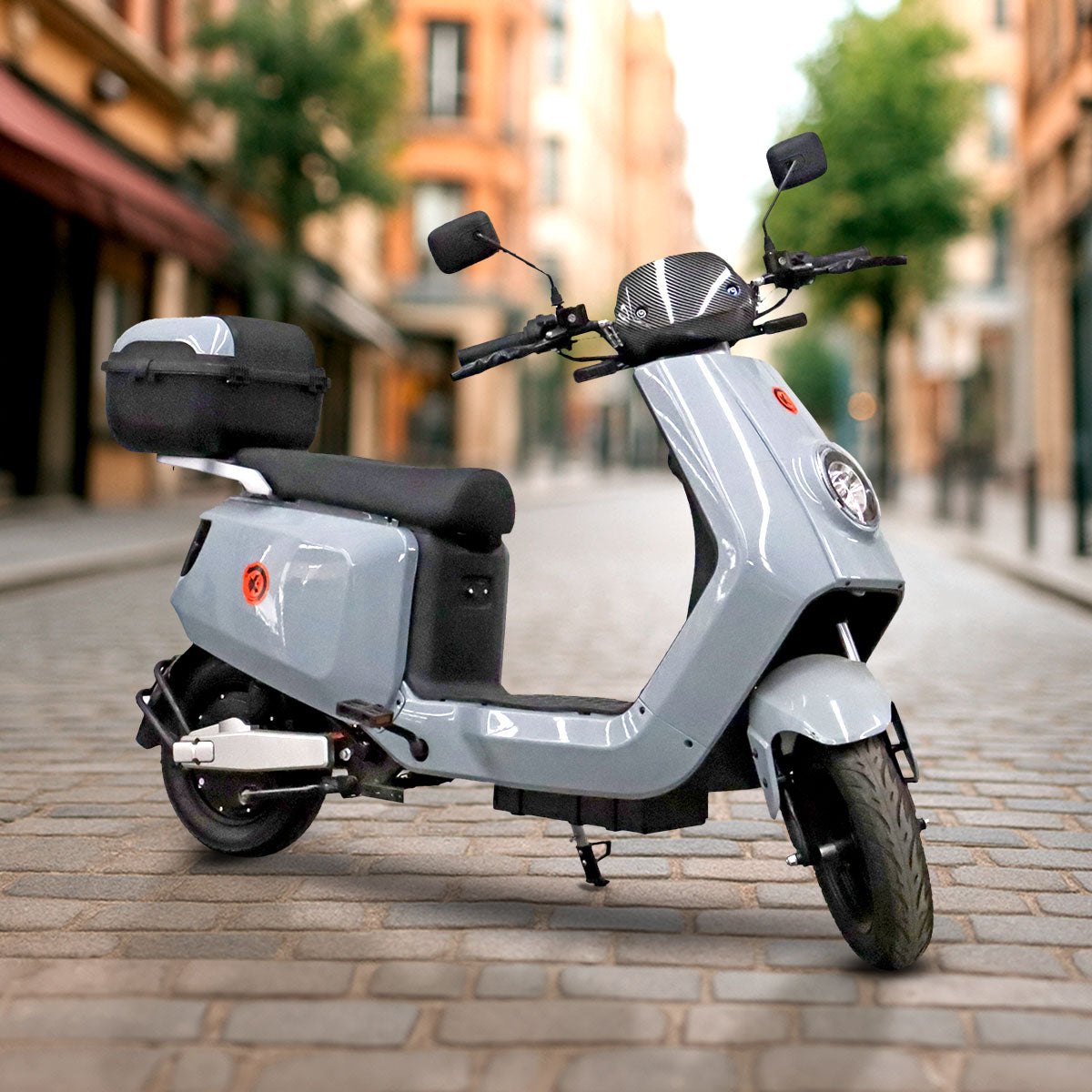 Bicicleta Eléctrica Kiwo N7, color Gris