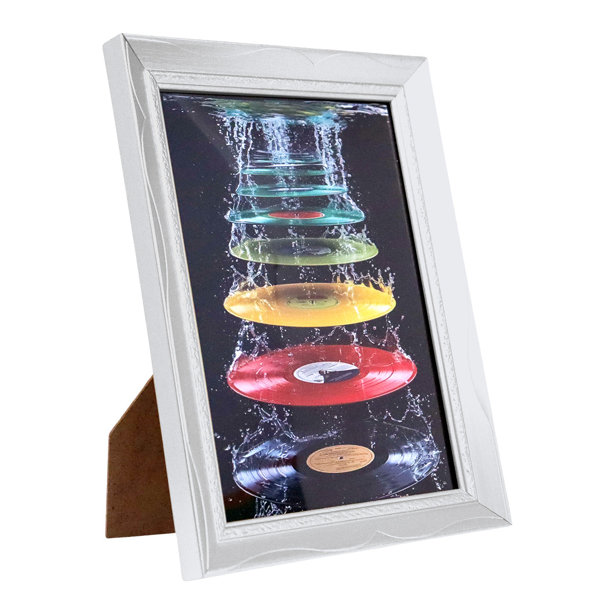 Portarretrato Vinilo, Color Plata, 12x17cm