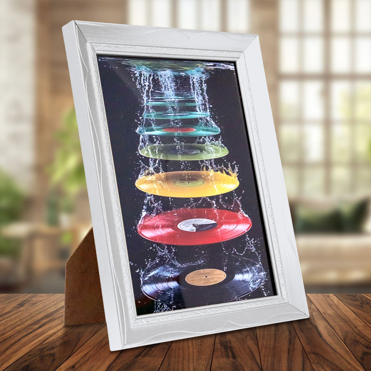 Portarretrato Vinilo, Color Plata, 12x17cm