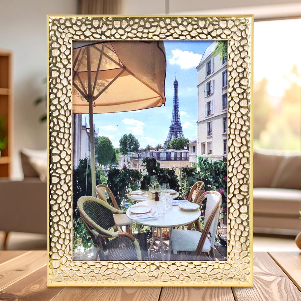 Portarretrato Eiffel, Craquelado, 12x17cm