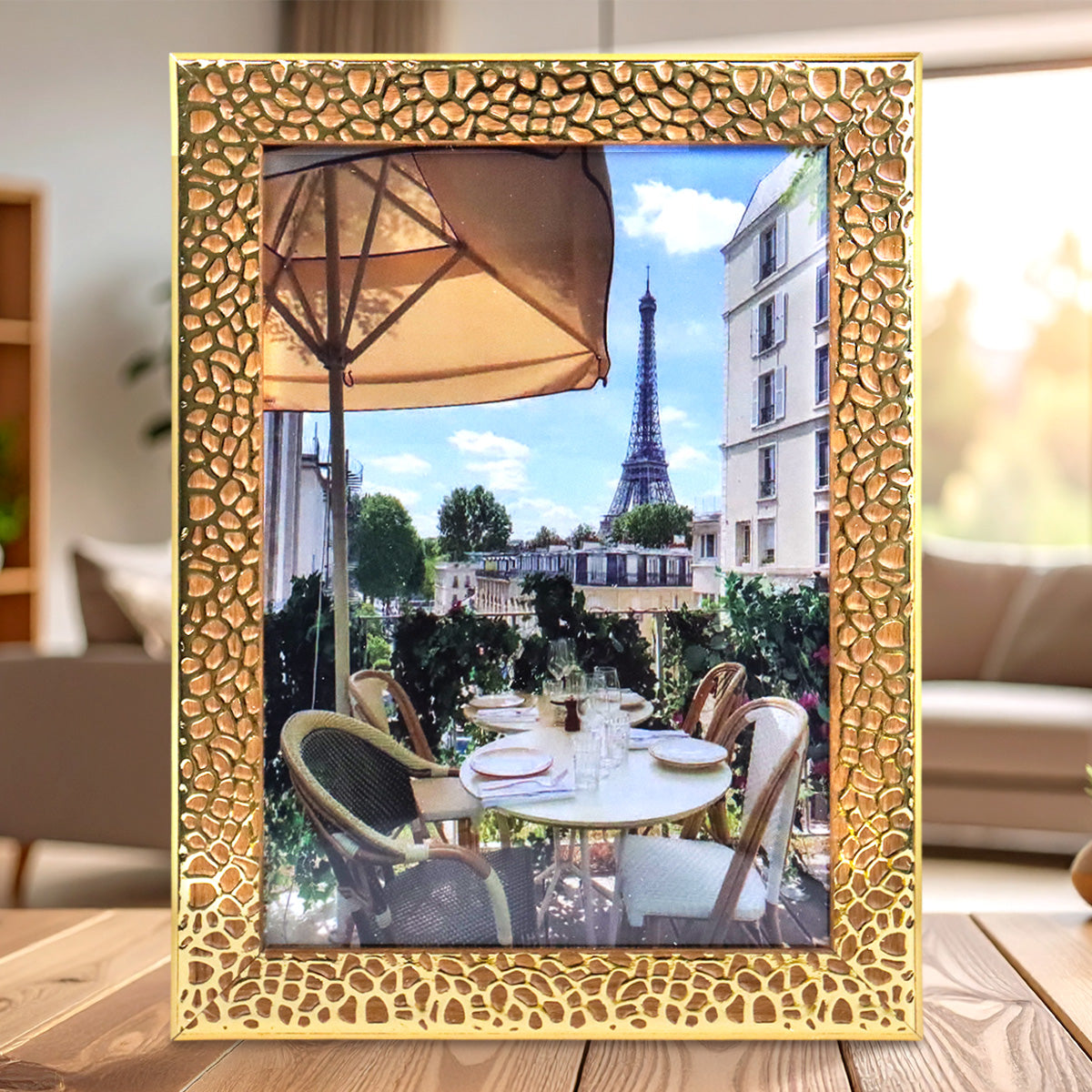 Portarretrato Eiffel, Craquelado