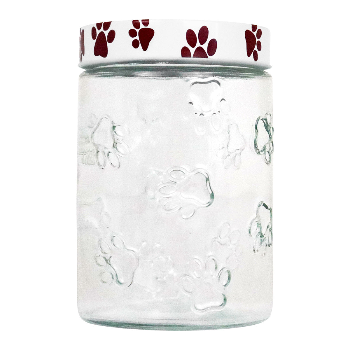 Frasco de Vidrio con Tapa, Huellitas, 1200 ml