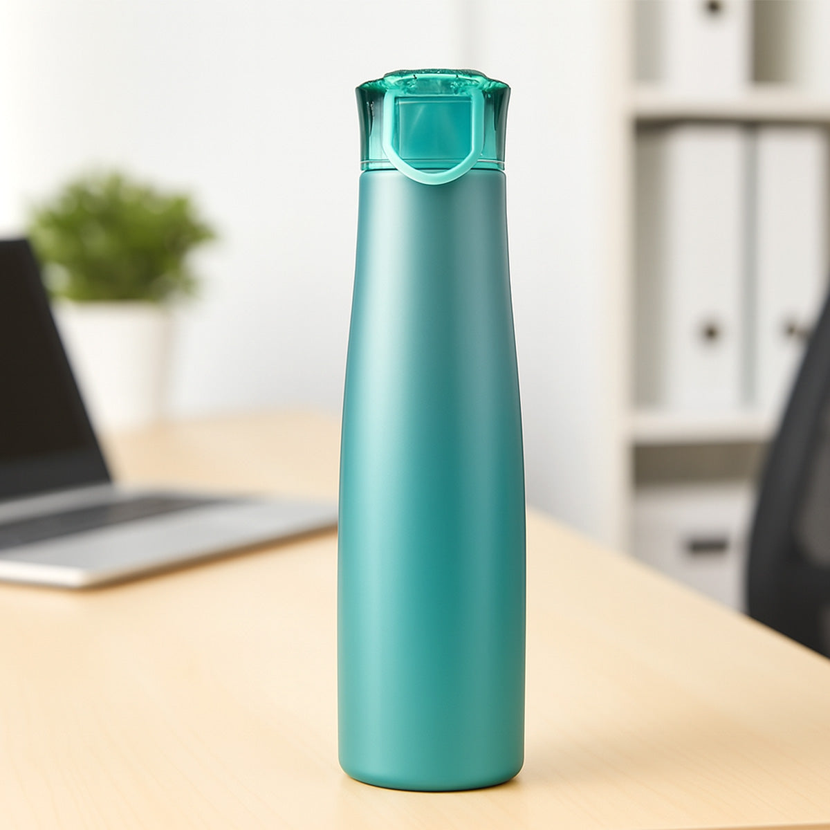 Botella de Agua de Acero Inoxidable, Zak, Color Aguamarina, 590 ml