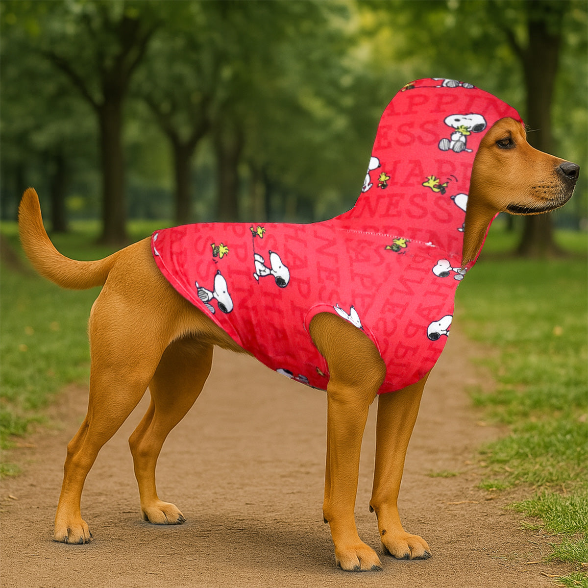 Snoopy y Emilio, Ropa para Mascota, Color Rojo