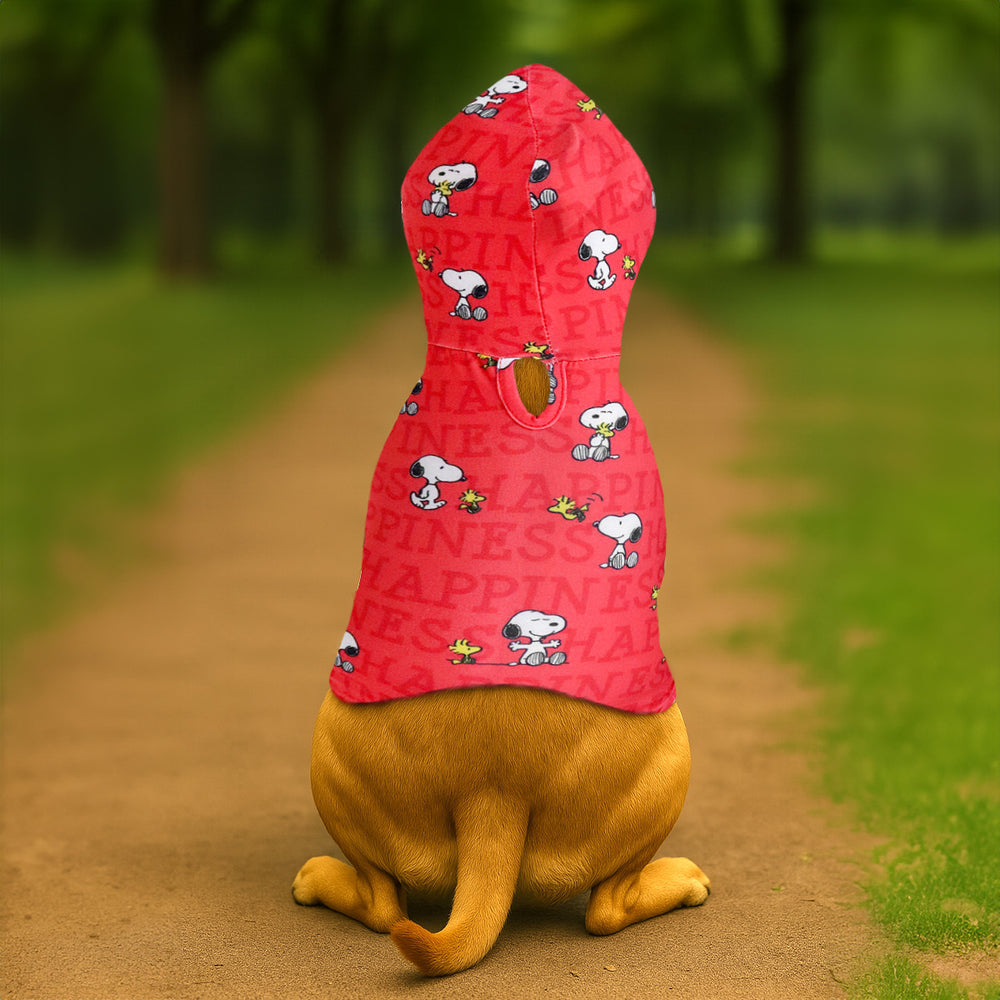 Snoopy y Emilio, Ropa para Mascota, Color Rojo
