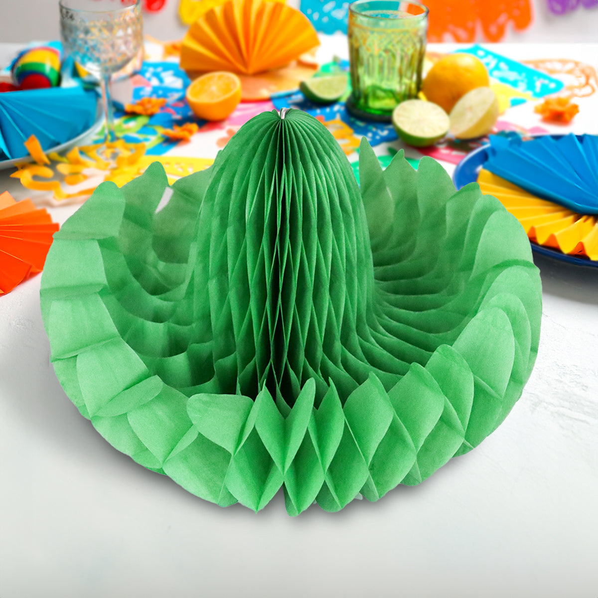 Decoración de Papel, Fiestas Patrias, Color Verde