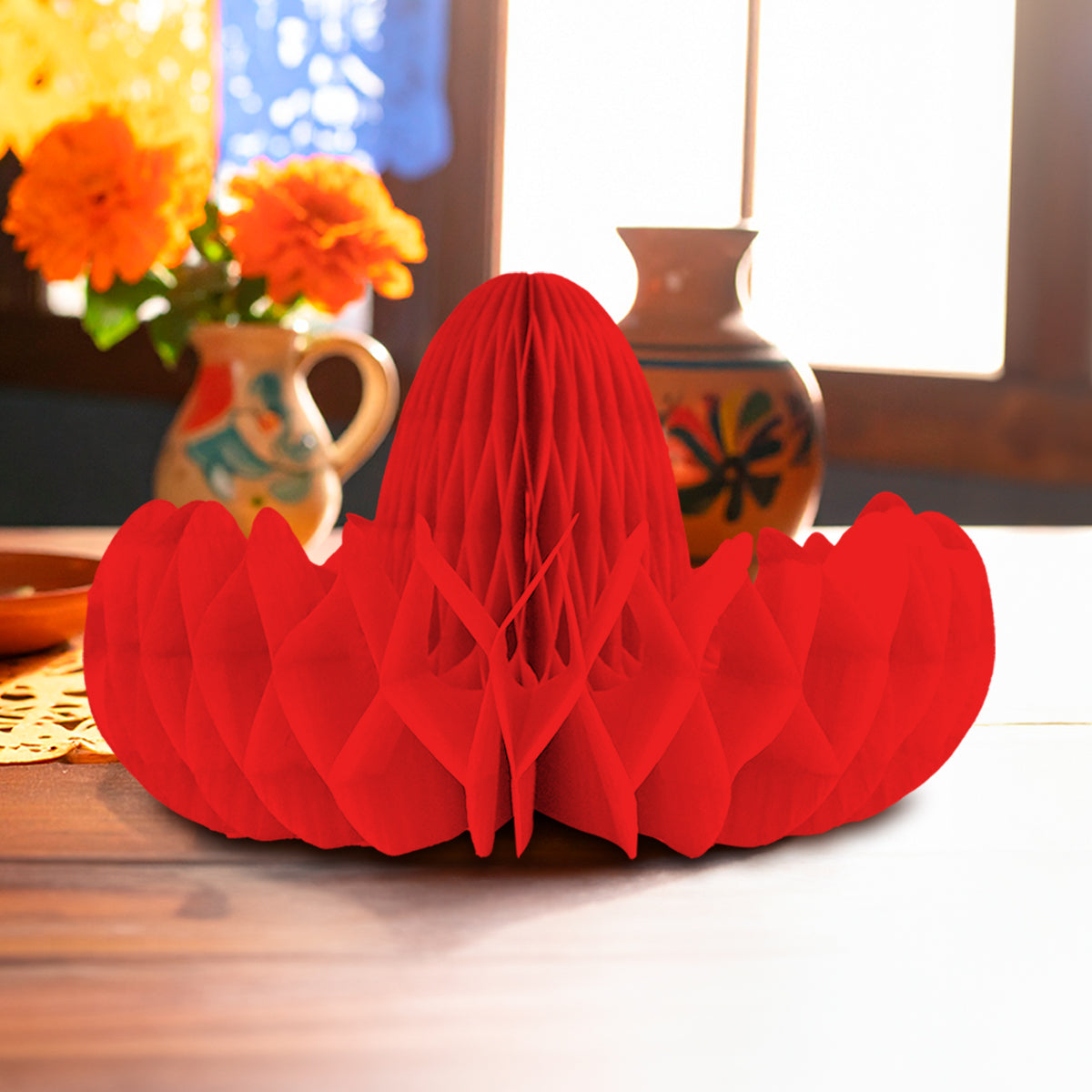 Decoración de Papel, Fiestas Patrias, Color Rojo