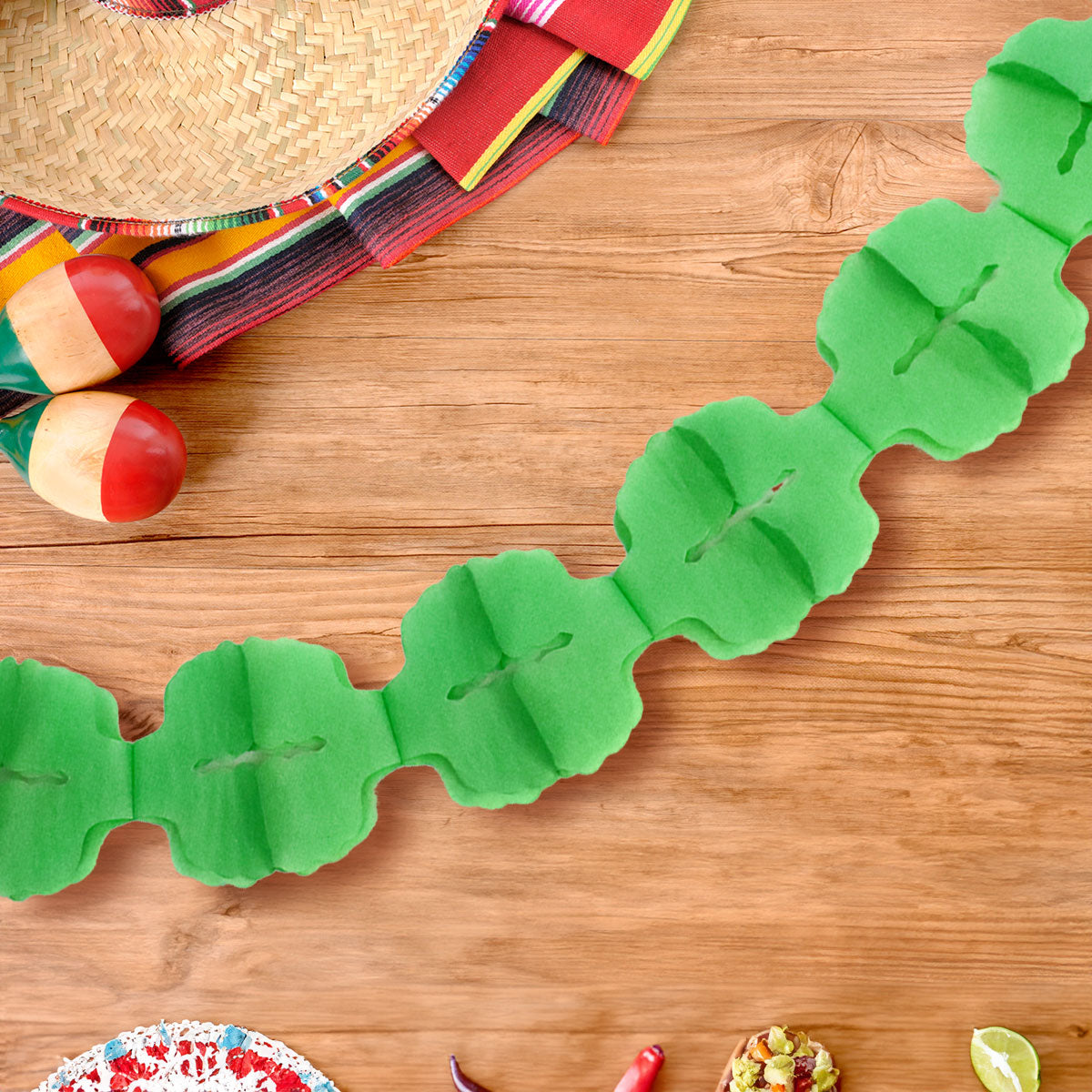 Decoración Colgante, Fiestas Patrias, Color Verde