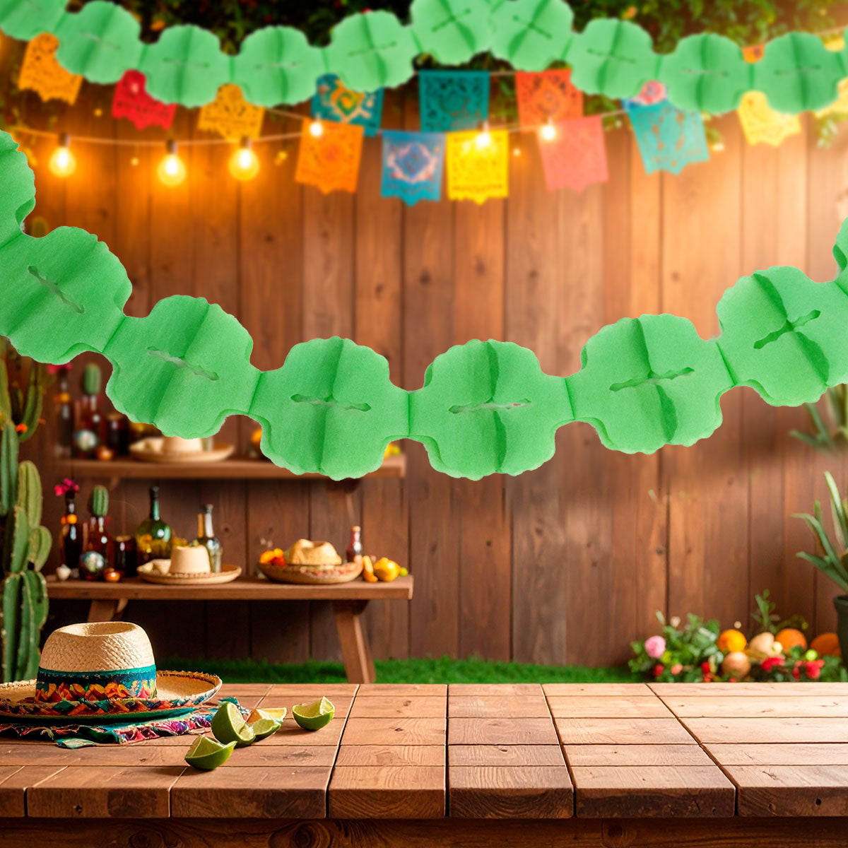 Decoración Colgante, Fiestas Patrias, Color Verde