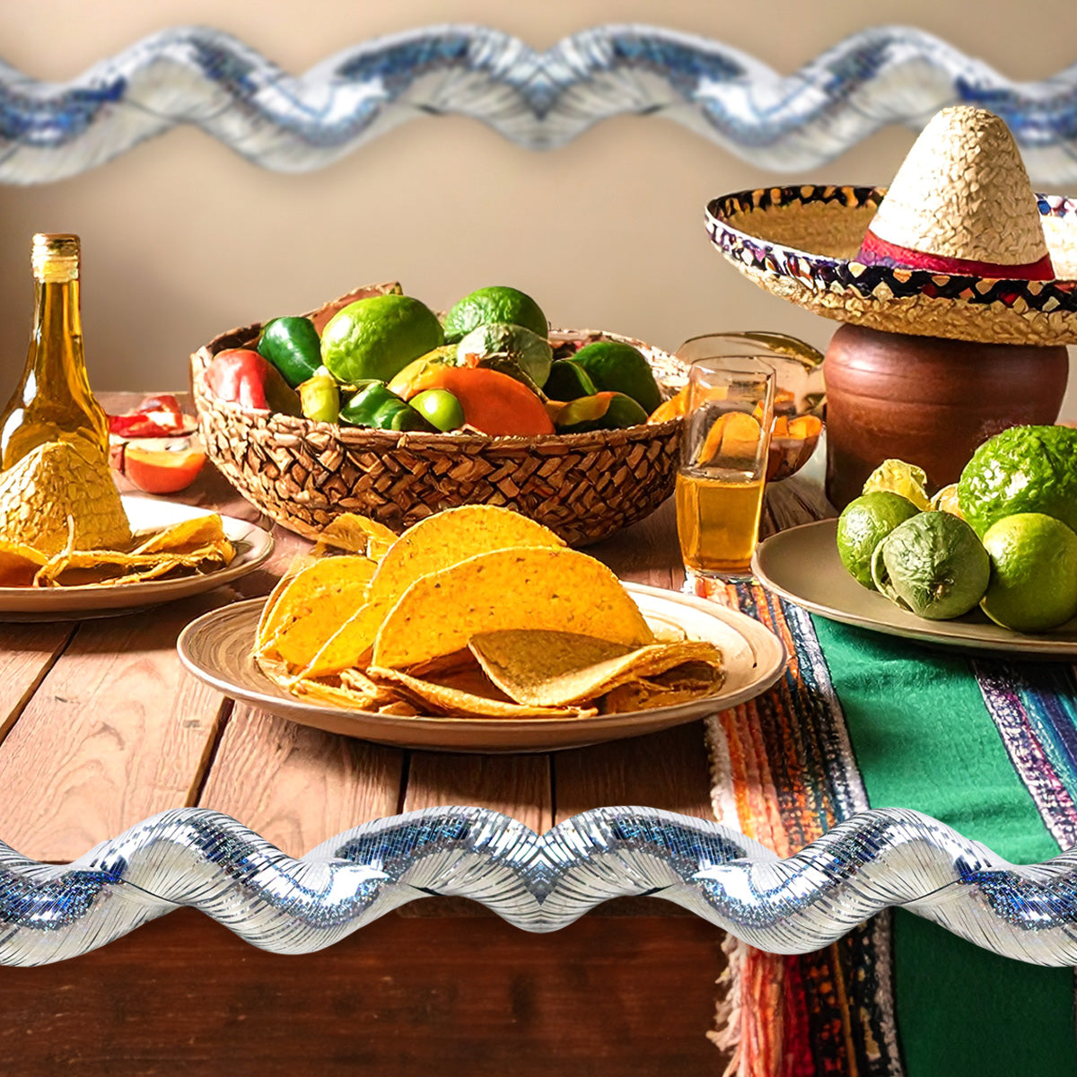 Tira en Espiral Decorativa, Color Plata, 4 m