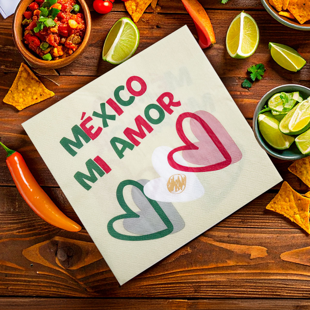 México Mi Amor, Servilletas, 15 pzas
