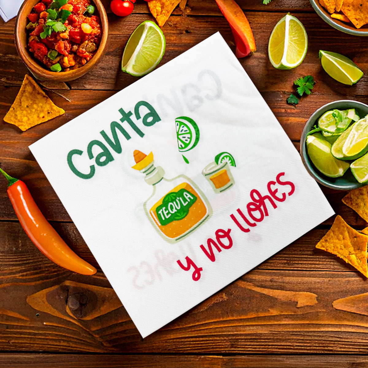 Canta y No Llores, Servilletas, 15 pzas