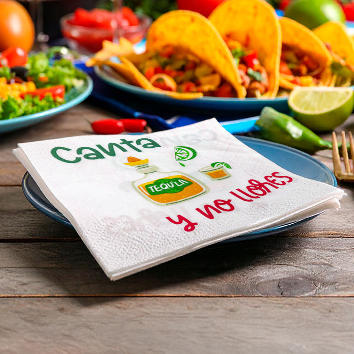 Canta y No Llores, Servilletas, 15 pzas