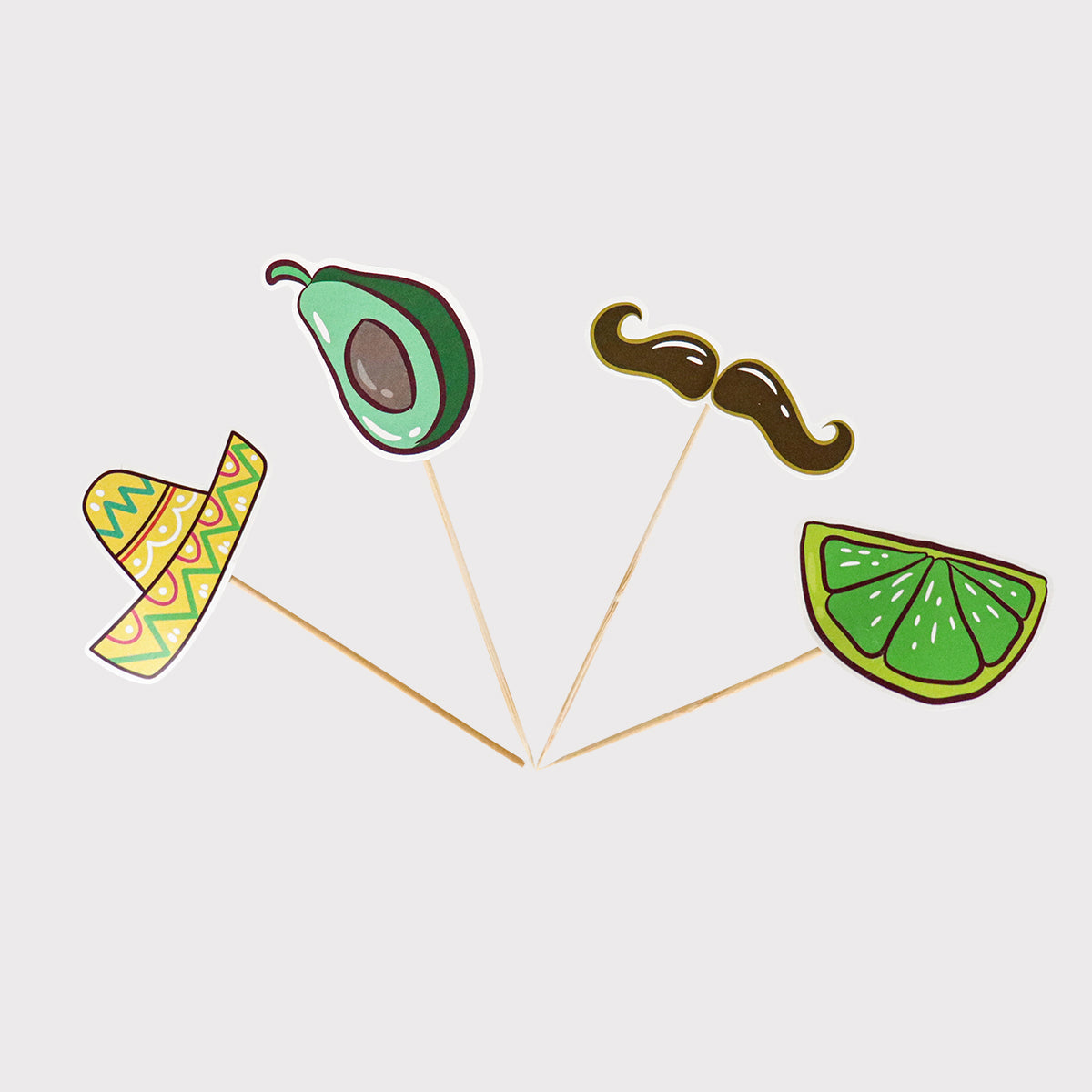 Palitos Botaneros, Diseño de Fiestas Patrias, 4 pzas
