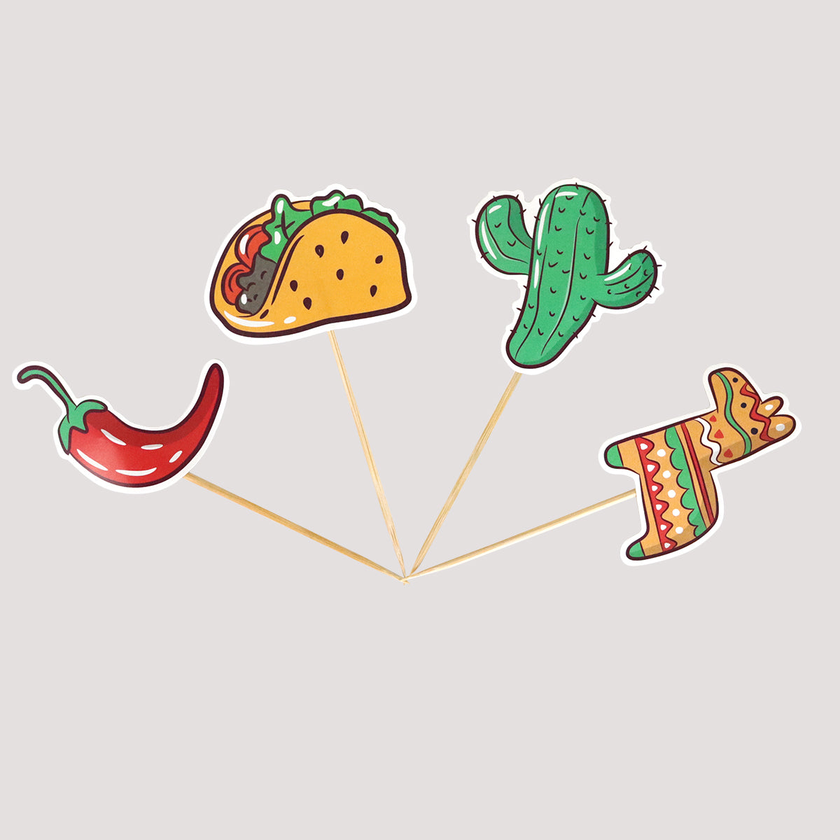 Palitos Botaneros, Diseño Fiestas Patrias, 4 pzas